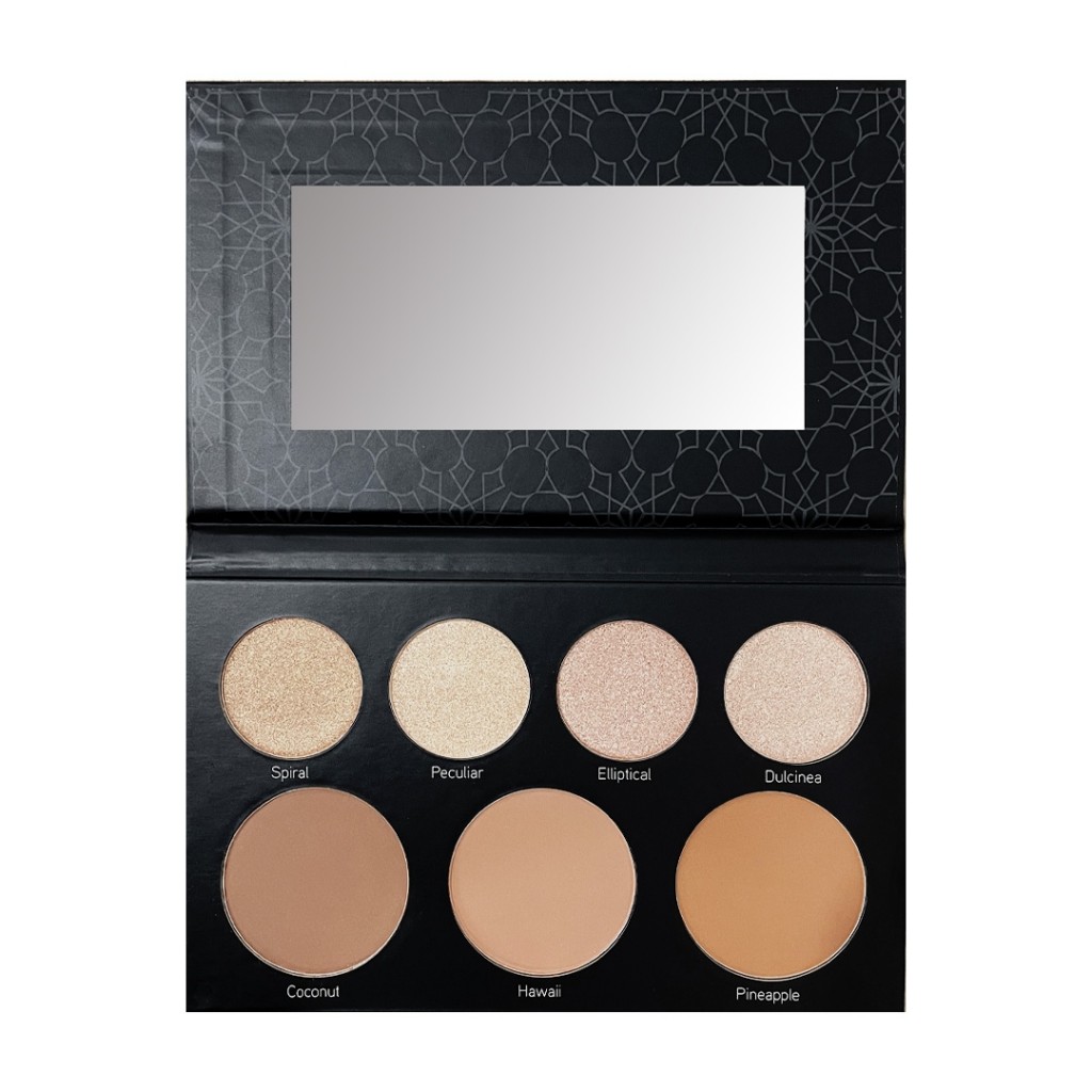 Paleta Iluminador y Contorno Glam Black ATENEA